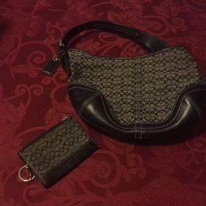 Coach purse and wallet keychain